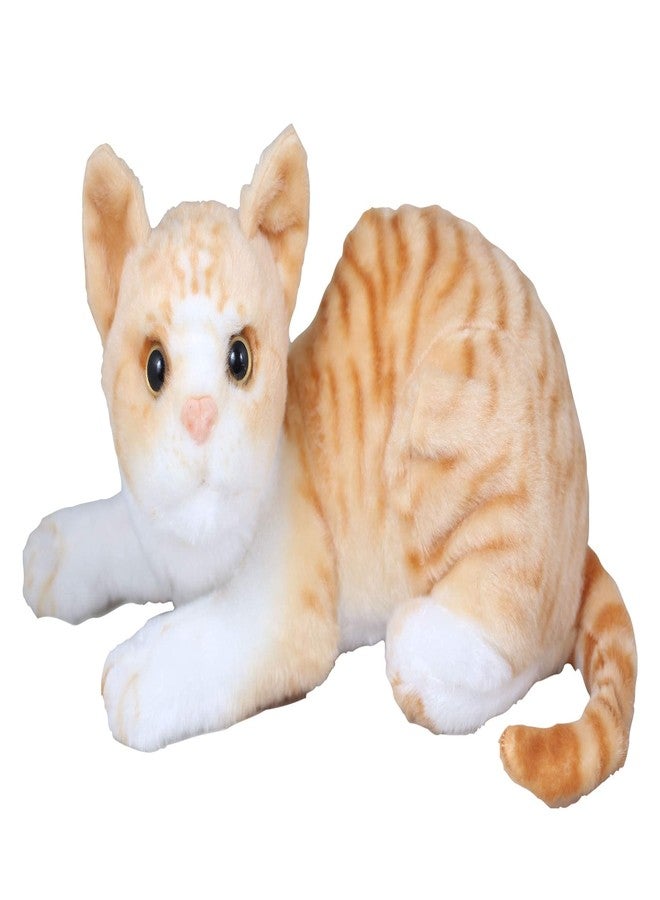 Tickles Musical Cat with Meow Meow Sound Soft Stuffed Plush Animal Toy for Kids Boys & Girls Birthday Gift (Color: Yellow; Size: 28 cm) - Image 2